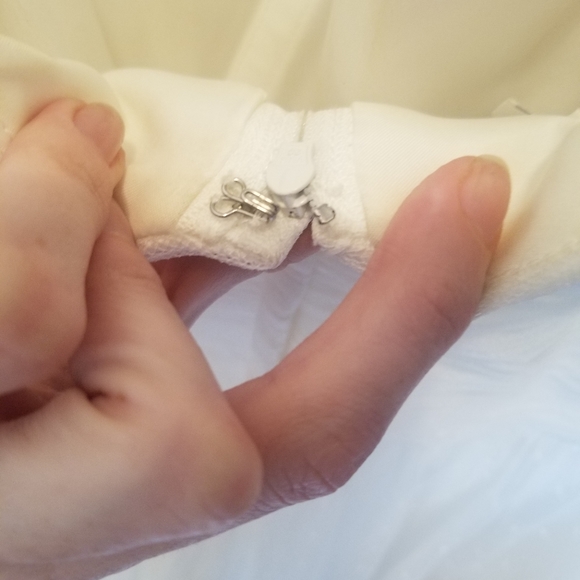 Swiss Dot Lace Wedding Dress - Picture 5 of 10